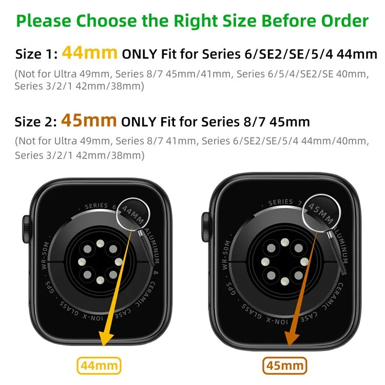 For Apple Watch SE (2023) / SE (2022) / SE / Series 6 5 4 44mm Integrated Stainless Steel Strap with Protective Case