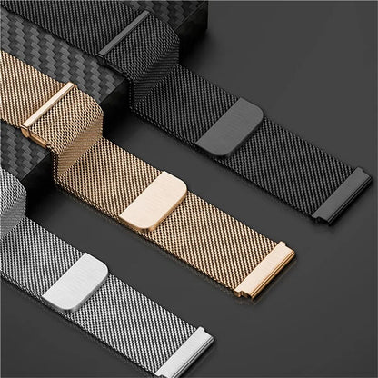 For Huawei Watch GT 4 41mm Garmin / Garmin Venu 3S 18mm Watch Band Stainless Steel Magnetic Strap