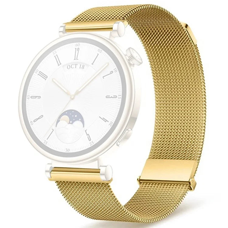 For Huawei Watch GT 4 41mm Garmin / Garmin Venu 3S 18mm Watch Band Stainless Steel Magnetic Strap
