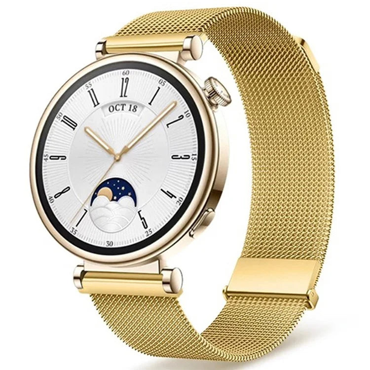 For Huawei Watch GT 4 41mm Garmin / Garmin Venu 3S 18mm Watch Band Stainless Steel Magnetic Strap