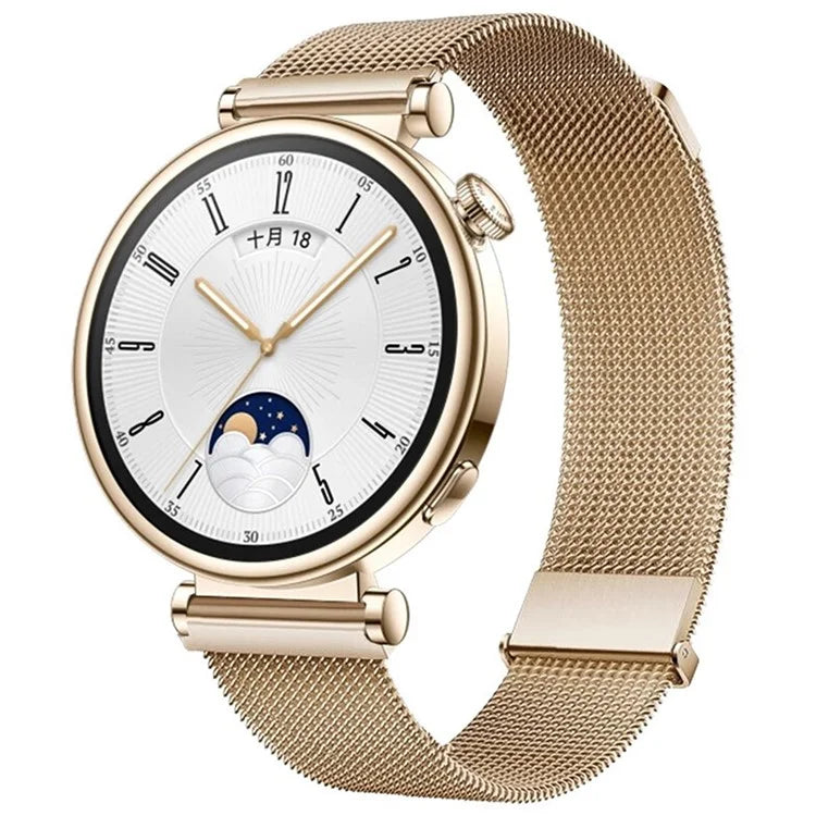 For Huawei Watch GT 4 41mm Garmin / Garmin Venu 3S 18mm Watch Band Stainless Steel Magnetic Strap