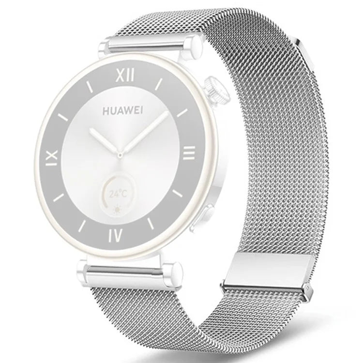For Huawei Watch GT 4 41mm Garmin / Garmin Venu 3S 18mm Watch Band Stainless Steel Magnetic Strap