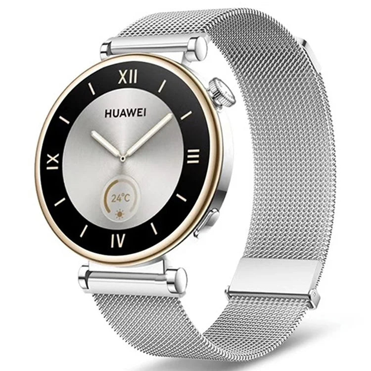 For Huawei Watch GT 4 41mm Garmin / Garmin Venu 3S 18mm Watch Band Stainless Steel Magnetic Strap