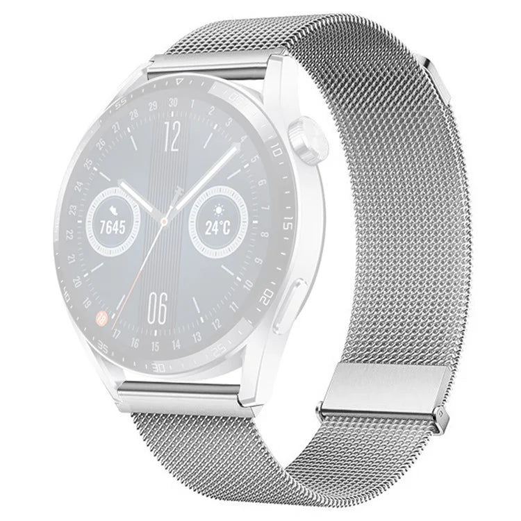 For Huawei Watch GT 4 46mm / Honor Watch 4 Pro 22mm Watch Bracelet Stainless Steel Strap Replacement
