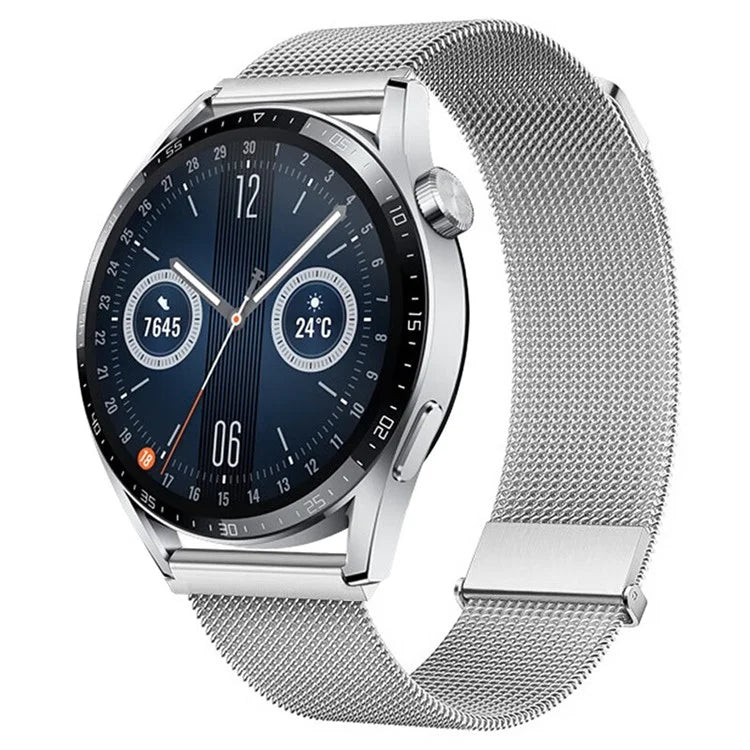 For Huawei Watch GT 4 46mm / Honor Watch 4 Pro 22mm Watch Bracelet Stainless Steel Strap Replacement
