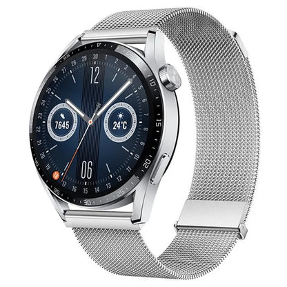 For Huawei Watch GT 4 46mm / Honor Watch 4 Pro 22mm Watch Bracelet Stainless Steel Strap Replacement