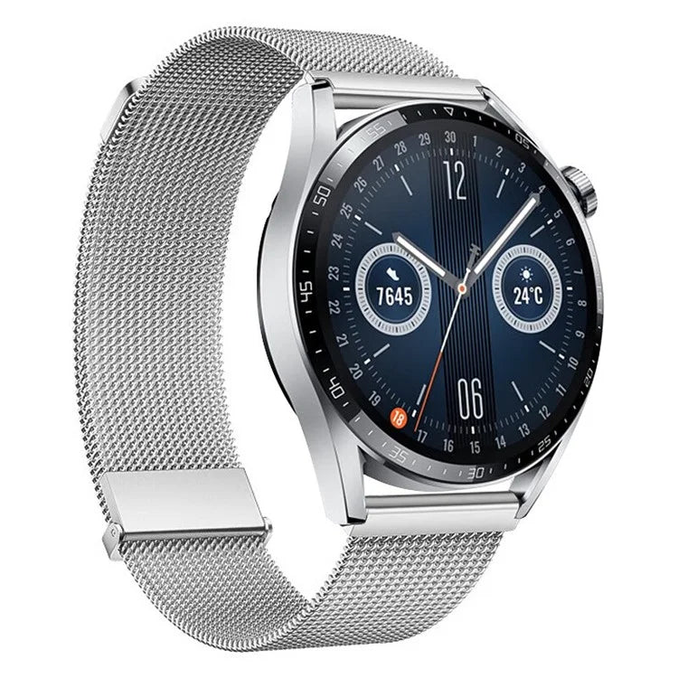 For Huawei Watch GT 4 46mm / Honor Watch 4 Pro 22mm Watch Bracelet Stainless Steel Strap Replacement