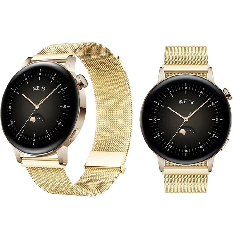 For Huawei Watch GT 4 46mm / Honor Watch 4 Pro 22mm Watch Bracelet Stainless Steel Strap Replacement
