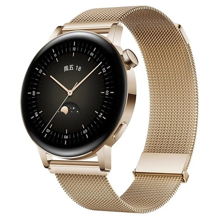 For Huawei Watch GT 4 46mm / Honor Watch 4 Pro 22mm Watch Bracelet Stainless Steel Strap Replacement