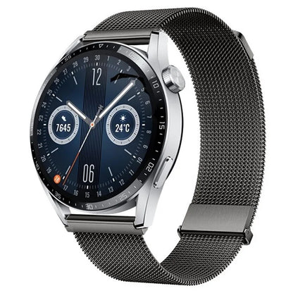 For Huawei Watch GT 4 46mm / Honor Watch 4 Pro 22mm Watch Bracelet Stainless Steel Strap Replacement