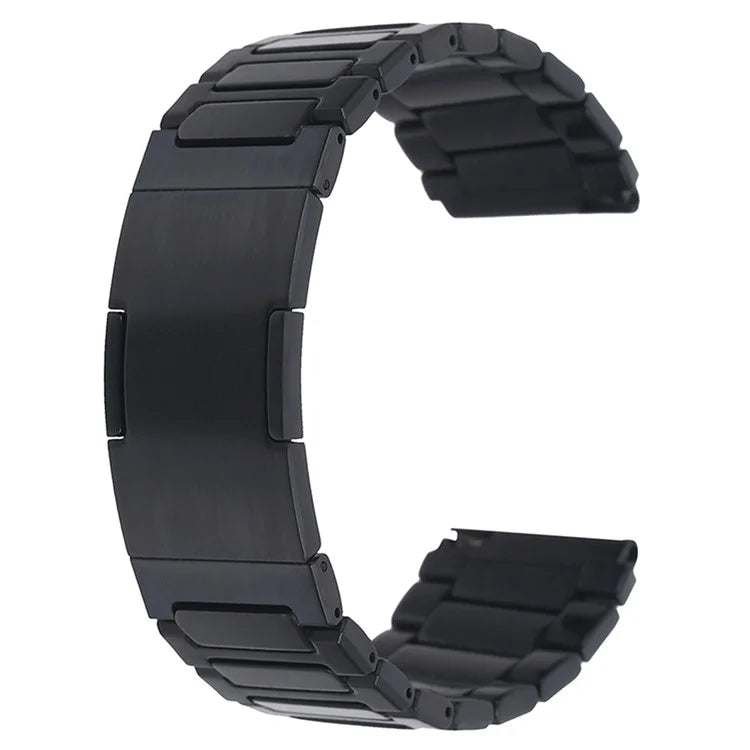For Huawei Watch GT 4 46mm / Watch 4 / Watch 4 Pro 22mm Stainless Steel Band Folding Buckle Watch Strap