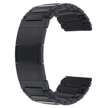 For Huawei Watch GT 4 46mm / Watch 4 / Watch 4 Pro 22mm Stainless Steel Band Folding Buckle Watch Strap