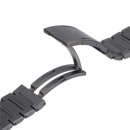 For Huawei Watch GT 4 46mm / Watch 4 / Watch 4 Pro 22mm Stainless Steel Band Folding Buckle Watch Strap