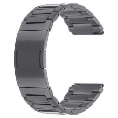 For Huawei Watch GT 4 46mm / Watch 4 / Watch 4 Pro 22mm Stainless Steel Band Folding Buckle Watch Strap