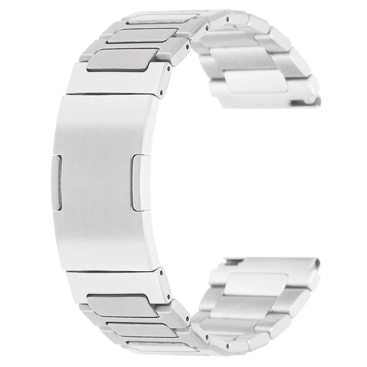 For Huawei Watch GT 4 46mm / Watch 4 / Watch 4 Pro 22mm Stainless Steel Band Folding Buckle Watch Strap