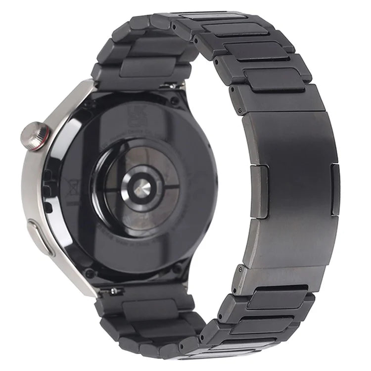 For Huawei Watch GT 4 46mm / Watch 4 / Watch 4 Pro 22mm Stainless Steel Band Folding Buckle Watch Strap