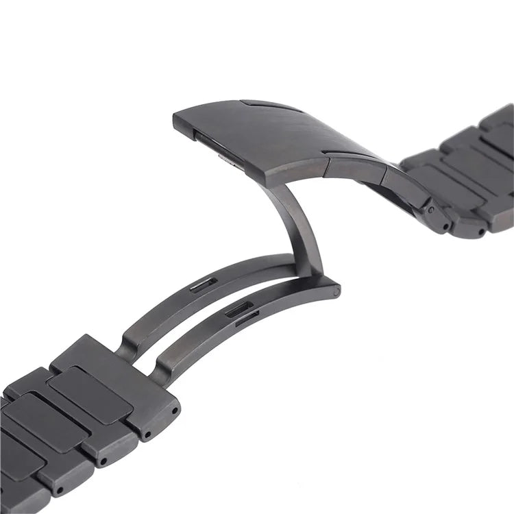 For Huawei Watch GT 4 46mm / Watch 4 / Watch 4 Pro 22mm Stainless Steel Band Folding Buckle Watch Strap