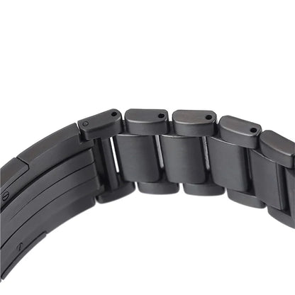 For Huawei Watch GT 4 46mm / Watch 4 / Watch 4 Pro 22mm Stainless Steel Band Folding Buckle Watch Strap