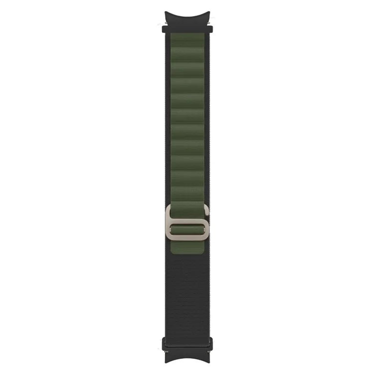 KALEBOL KLB-GSNL-001 For Samsung Galaxy Watch6 / Watch6 Classic / Watch 5 Nylon Watch Strap Adjustable Band+Green