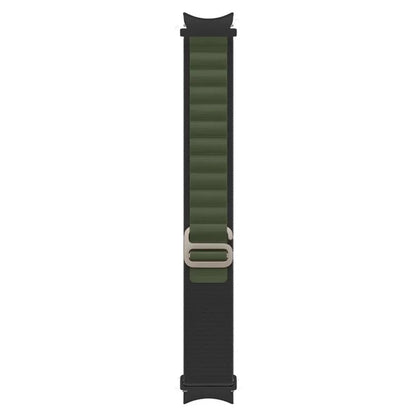 KALEBOL KLB-GSNL-001 For Samsung Galaxy Watch6 / Watch6 Classic / Watch 5 Nylon Watch Strap Adjustable Band+Green