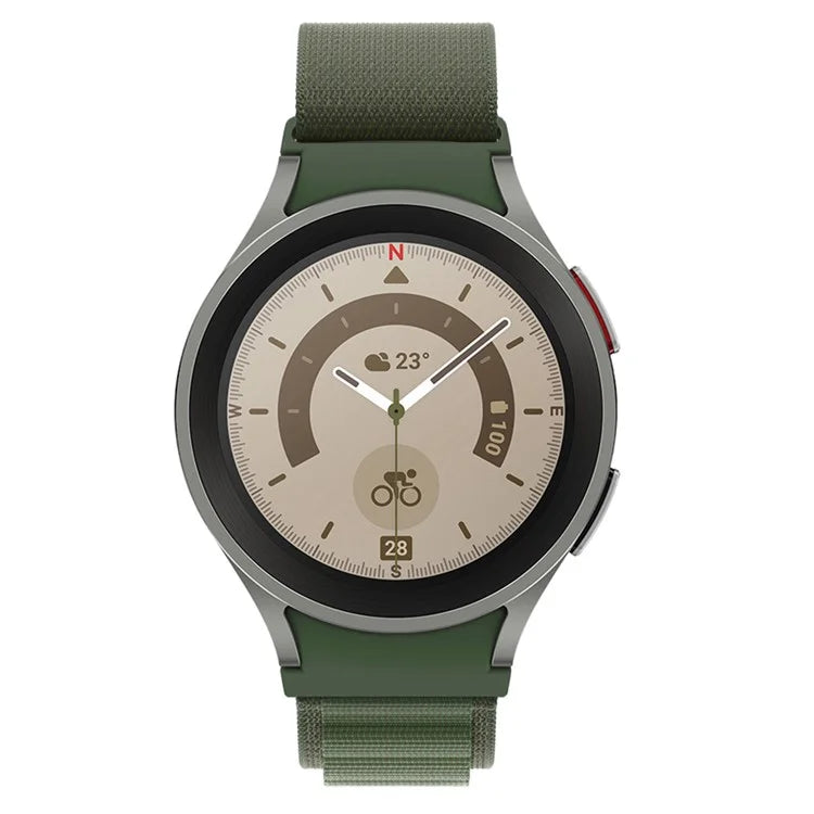 KALEBOL KLB-GSNL-001 For Samsung Galaxy Watch6 / Watch6 Classic / Watch 5 Nylon Watch Strap Adjustable Band