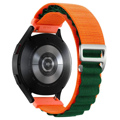 KALEBOL KLB-GSNL-001 For Huawei Watch GT 4 41mm / Garmin Venu 3S 18mm Watch Strap Adjustable Nylon Loop Band