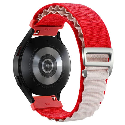 KALEBOL KLB-GSNL-001 For Huawei Watch GT 4 41mm / Garmin Venu 3S 18mm Watch Strap Adjustable Nylon Loop Band