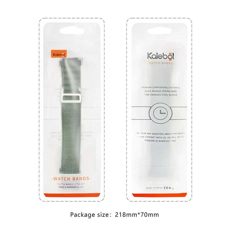 KALEBOL KLB-GSNL-001 For Samsung Galaxy Watch6 / Watch6 Classic Nylon Watch Band 20mm Wrist Strap