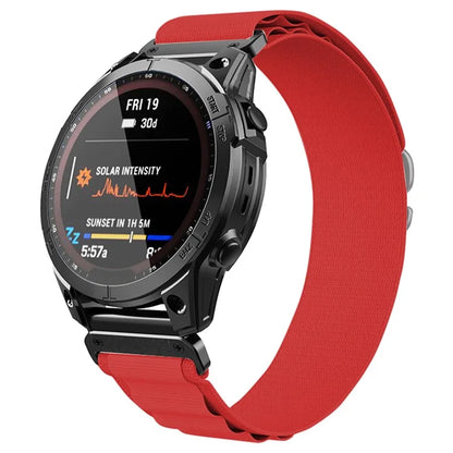 KALEBOL KLB-GSNL-001 for Garmin Fenix 7X / 7X Pro Watch Band Loop Nylon 26mm Sport Strap