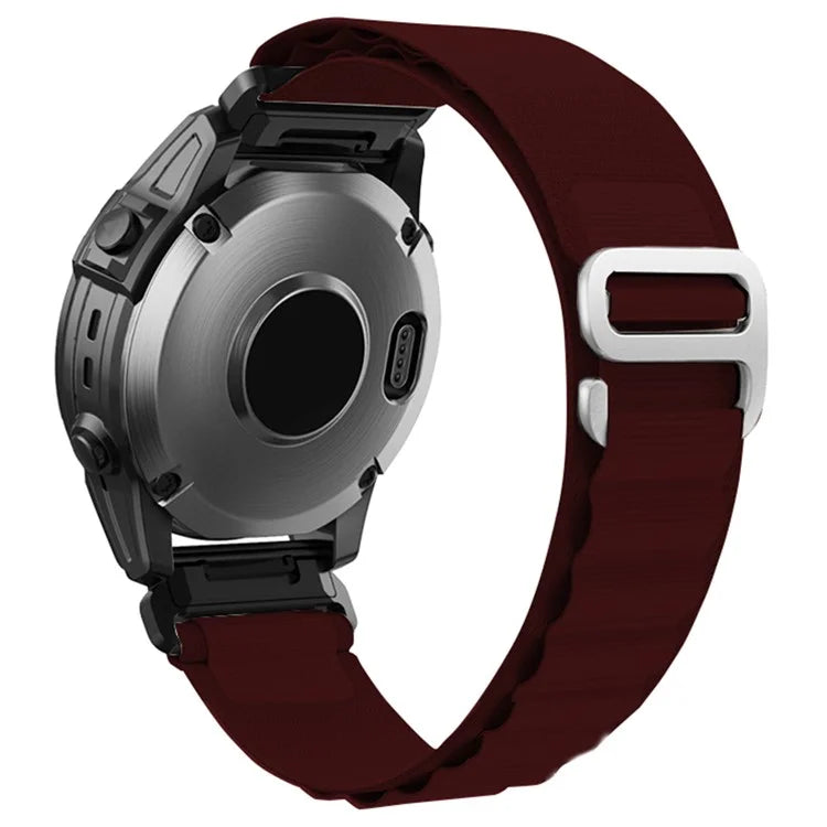 KALEBOL KLB-GSNL-001 for Garmin Fenix 7X / 7X Pro Watch Band Loop Nylon 26mm Sport Strap