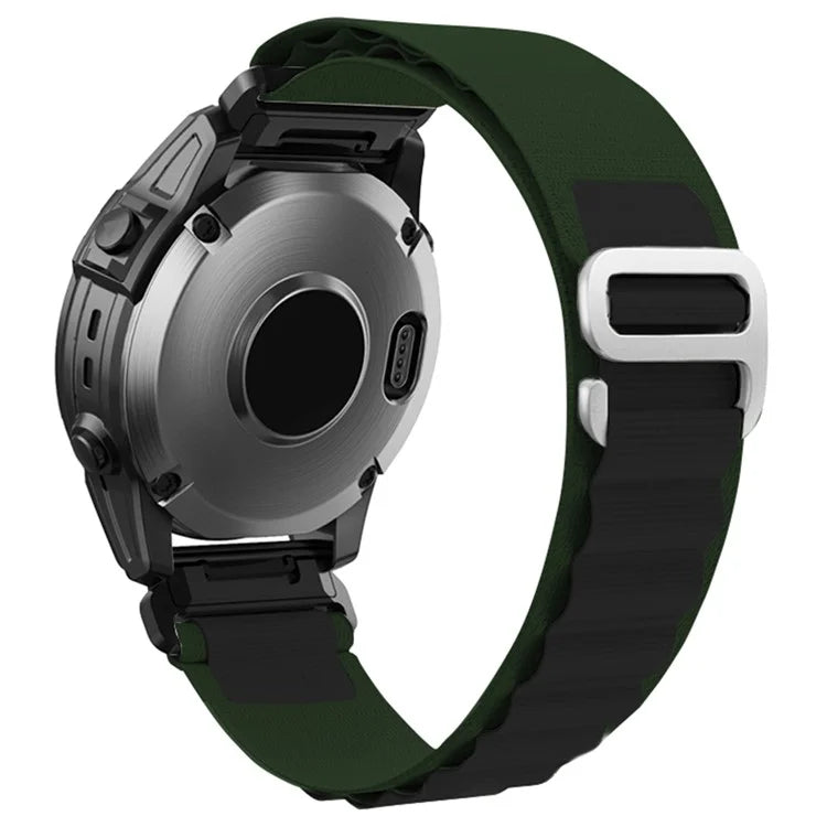 KALEBOL KLB-GSNL-001 for Garmin Fenix 7X / 7X Pro Watch Band Loop Nylon 26mm Sport Strap