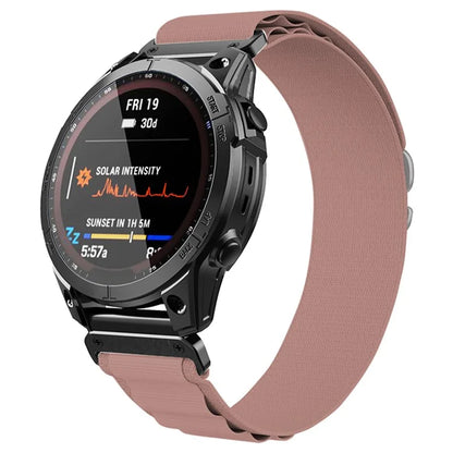 KALEBOL KLB-GSNL-001 for Garmin Fenix 7X / 7X Pro Watch Band Loop Nylon 26mm Sport Strap