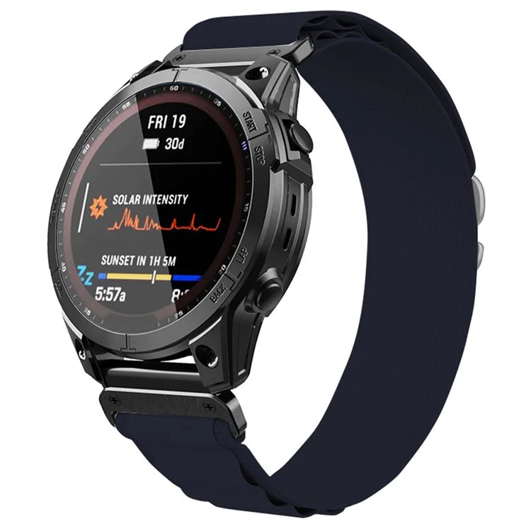 KALEBOL KLB-GSNL-001 for Garmin Fenix 7X / 7X Pro Watch Band Loop Nylon 26mm Sport Strap