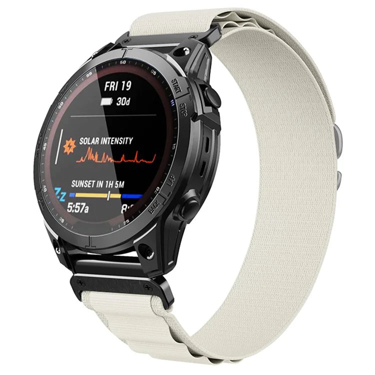 KALEBOL KLB-GSNL-001 for Garmin Fenix 7X / 7X Pro Watch Band Loop Nylon 26mm Sport Strap