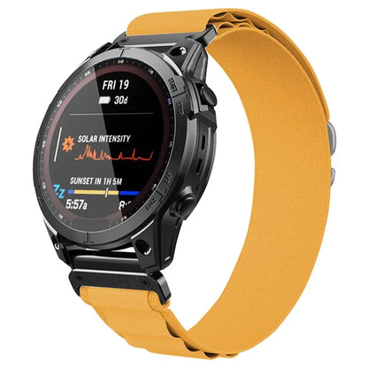KALEBOL KLB-GSNL-001 for Garmin Fenix 7 / Fenix 7 Pro Nylon Band 22mm Adjustable Watch Straps