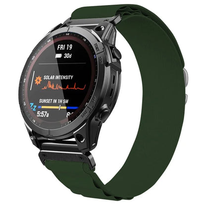 KALEBOL KLB-GSNL-001 for Garmin Fenix 7 / Fenix 7 Pro Nylon Band 22mm Adjustable Watch Straps