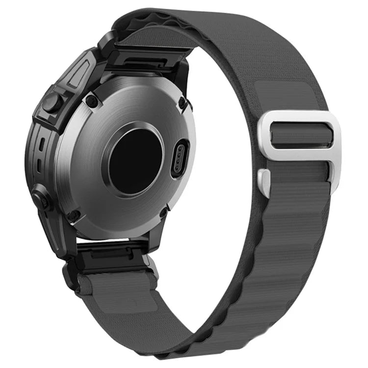 KALEBOL KLB-GSNL-001 for Garmin Fenix 7 / Fenix 7 Pro Nylon Band 22mm Adjustable Watch Straps