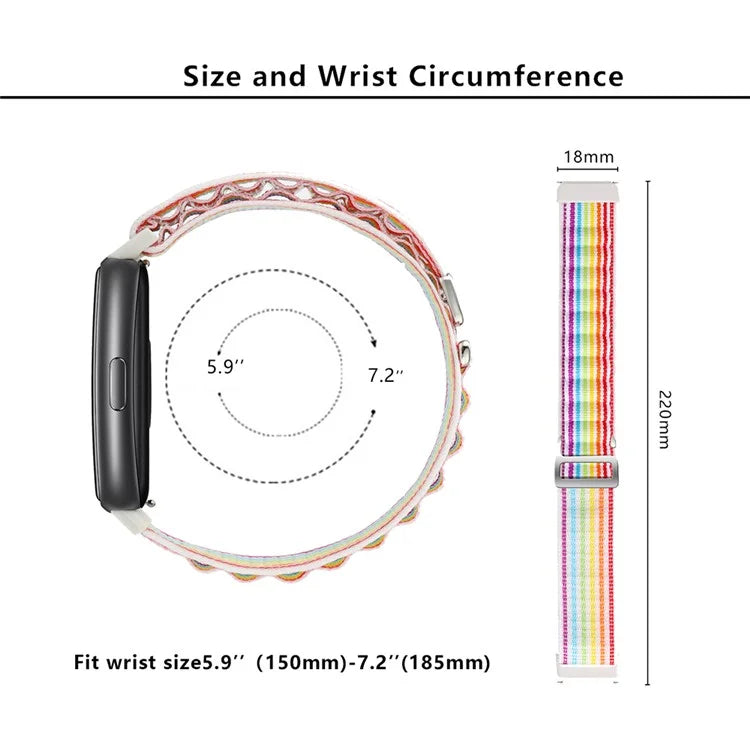 KALEBOL KLB-GSNL-001 for Huawei Band 7 Wrist Band Adjustable Nylon Breathable Straps