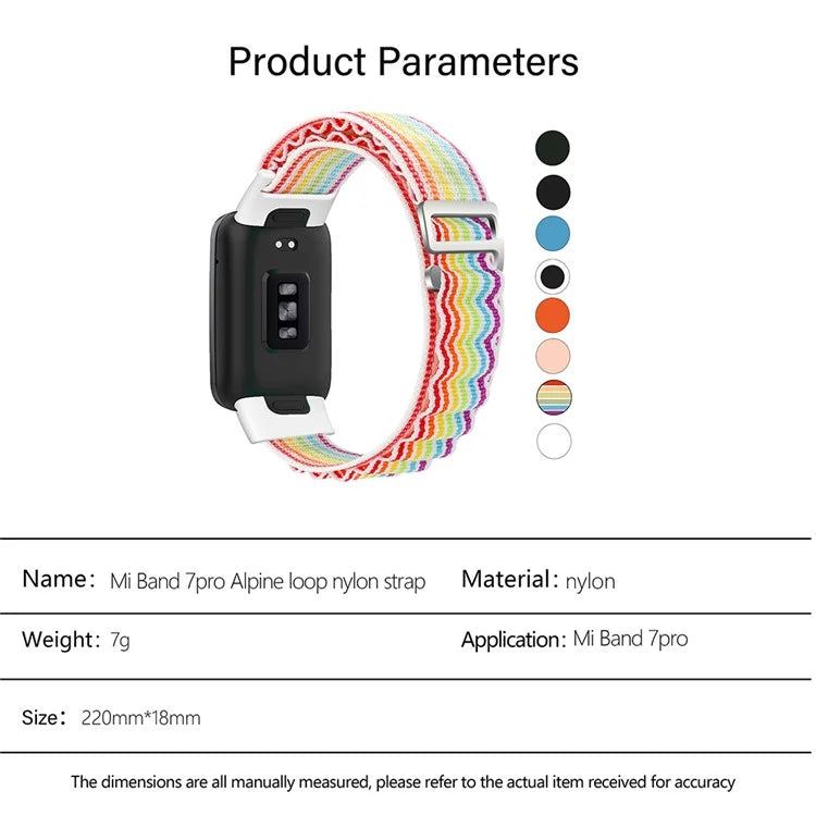 KALEBOL KLB-GSNL-001 for Huawei Band 7 Wrist Band Adjustable Nylon Breathable Straps