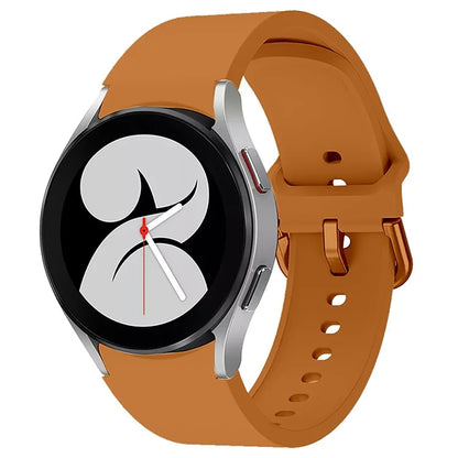 KALEBOL For Samsung Galaxy Watch4 / Watch 5 / Watch6 Silicone Watch Bands Waterproof Soft Strap