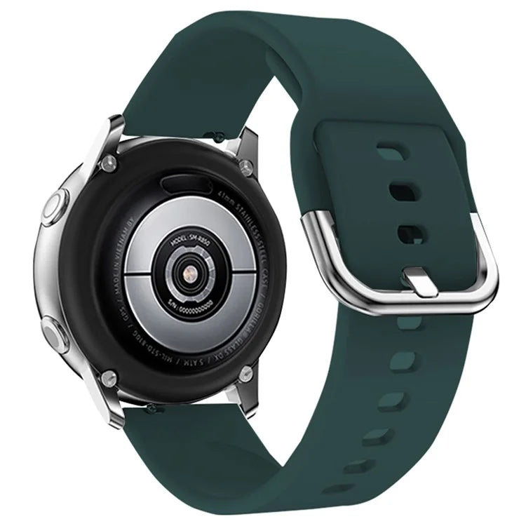 KALEBOL KLB-SXKGJ-001 18mm Universal Smartwatch Strap Silicone Replacement Wrist Bandish Green