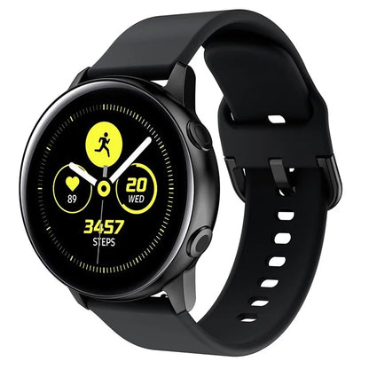 KALEBOL KLB-SXKGJ-001 22mm Universal Smartwatch Strap Solid Color Silicone Wrist Band