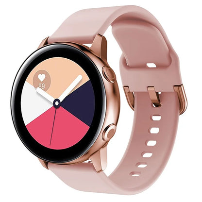 KALEBOL KLB-SXKGJ-001 22mm Universal Smartwatch Strap Solid Color Silicone Wrist Band