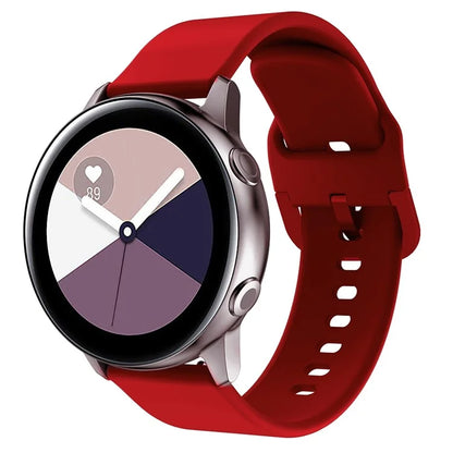 KALEBOL KLB-SXKGJ-001 22mm Universal Smartwatch Strap Solid Color Silicone Wrist Band