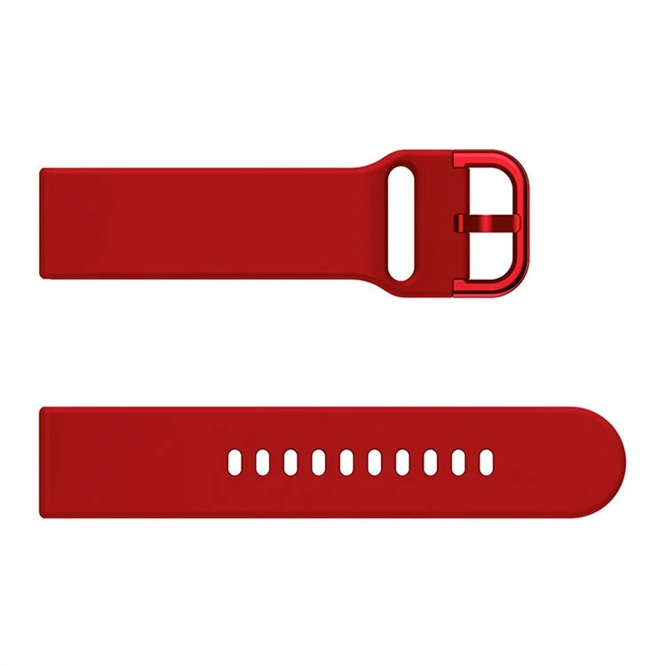 KALEBOL KLB-SXKGJ-001 22mm Universal Smartwatch Strap Solid Color Silicone Wrist Band