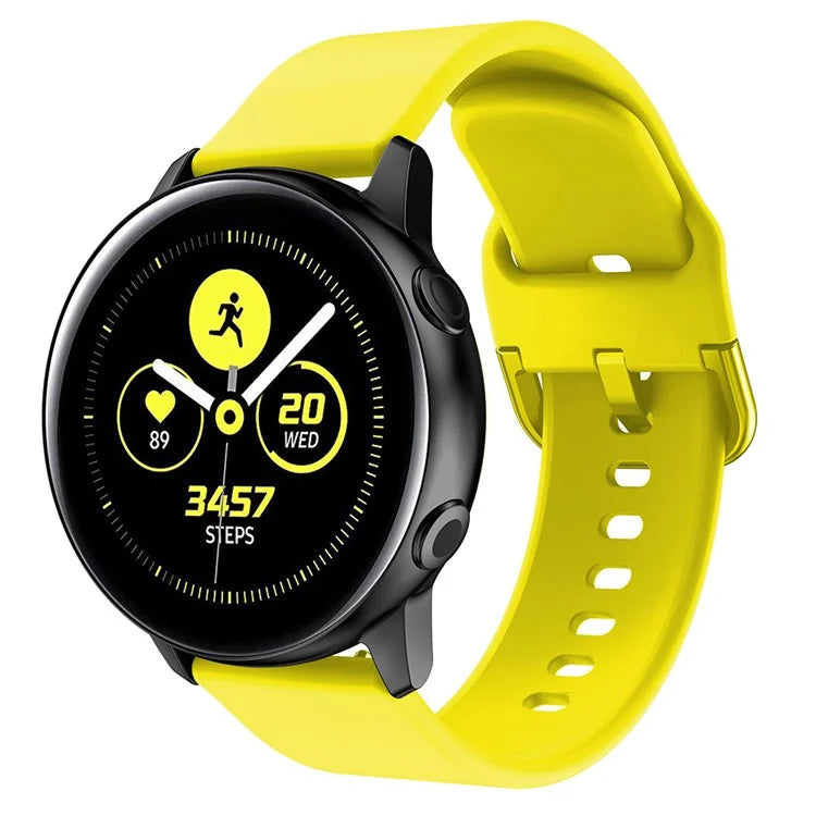 KALEBOL KLB-SXKGJ-001 22mm Universal Smartwatch Strap Solid Color Silicone Wrist Band