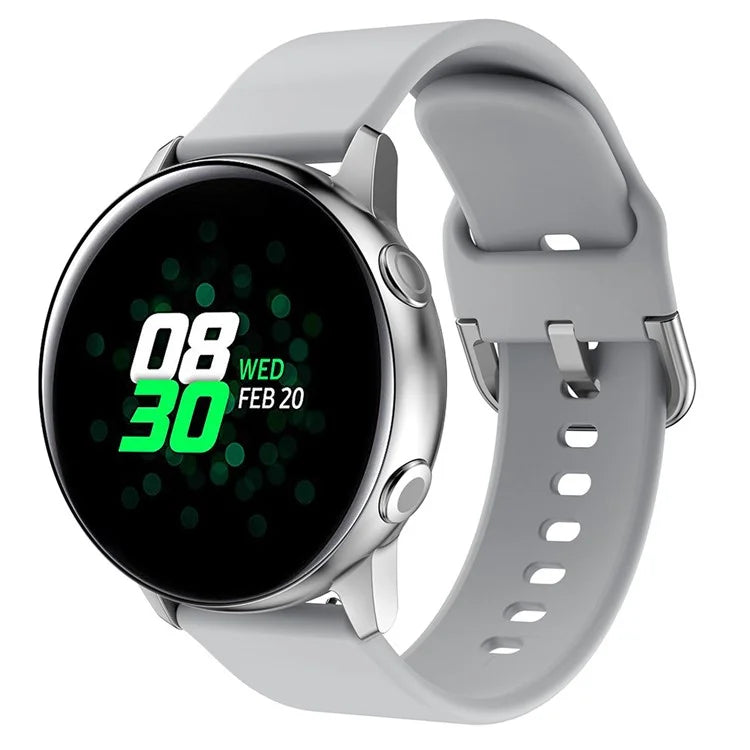 KALEBOL KLB-SXKGJ-001 22mm Universal Smartwatch Strap Solid Color Silicone Wrist Band