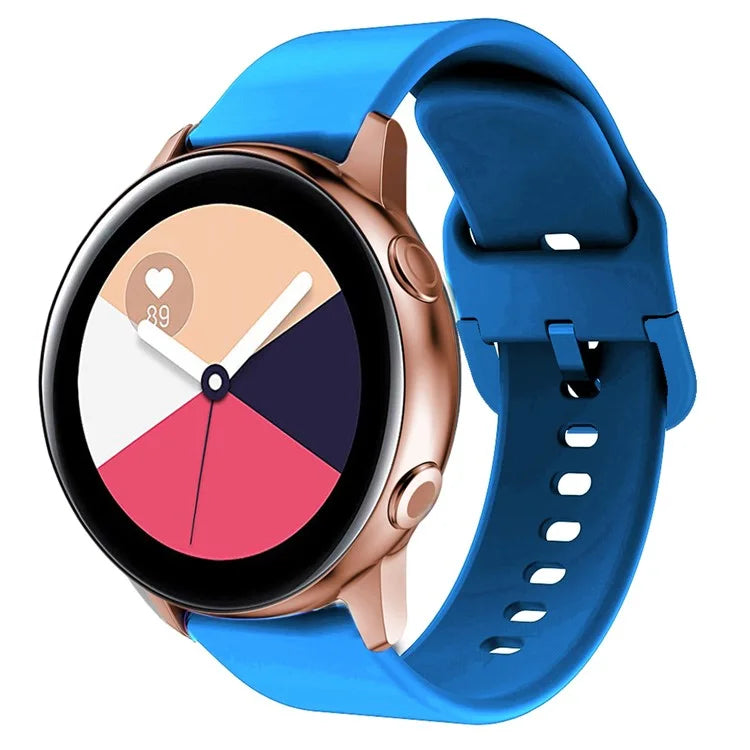 KALEBOL KLB-SXKGJ-001 22mm Universal Smartwatch Strap Solid Color Silicone Wrist Band