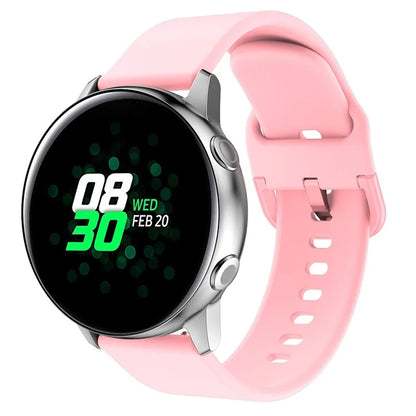 KALEBOL KLB-SXKGJ-001 22mm Universal Smartwatch Strap Solid Color Silicone Wrist Band