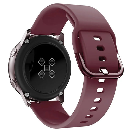 KALEBOL KLB-SXKGJ-001 22mm Universal Smartwatch Strap Solid Color Silicone Wrist Band